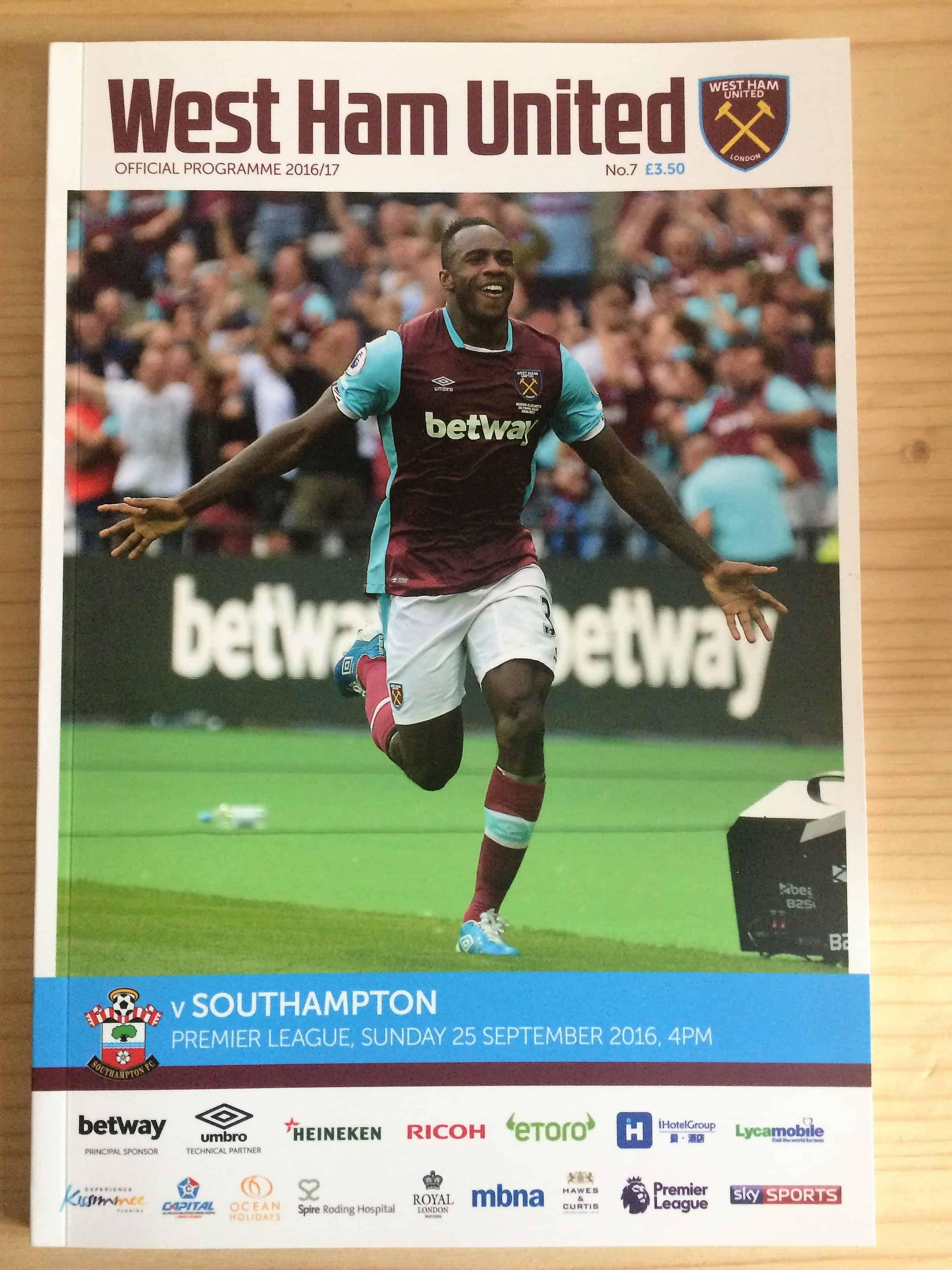 West Ham United FC v Southampton FC